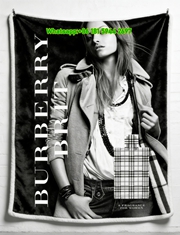 Burberry Brit Check Flannel Throw Blanket for Sofa B096